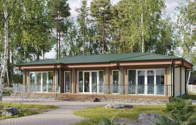 Проект дома из двойного бруса Млечный путь