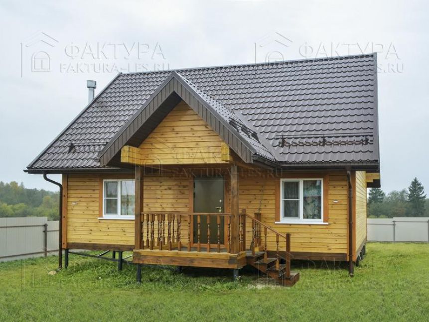 Дом из бруса Емеля в Московской обл. - вид спереди