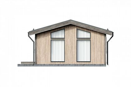 Проект каркасного дома &laquo;Сканди-01&raquo;, 31.4 м². Вид спереди