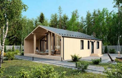 Проект каркасного дома «Барн-10» 102.1 м²