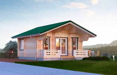 Проект дома из двойного бруса Ушаково