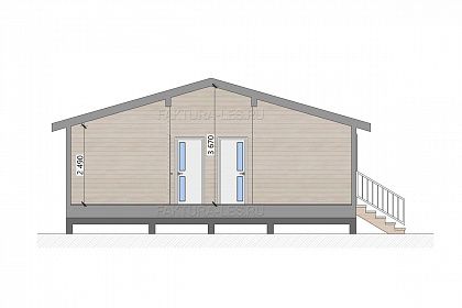 Проект каркасного дома &laquo;Сканди-10&raquo;, 100.8 м². Срез проекта
