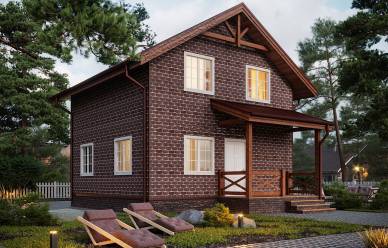 Проект каркасного дома Заречный