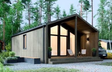 Проект каркасного дома Барн-04