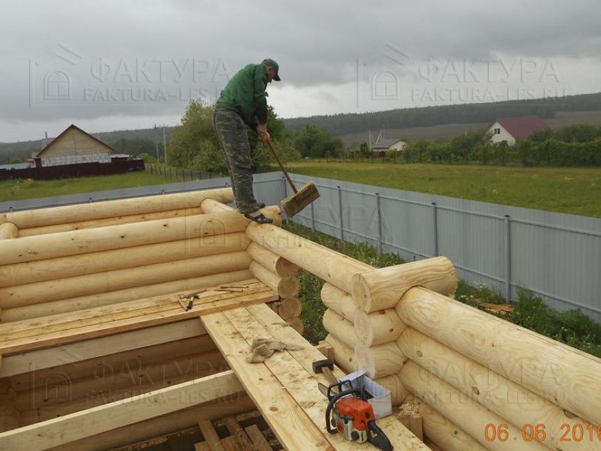 Строительная бригада - работы по возведению бани Б-29 