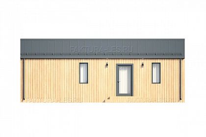 Проект каркасного дома &laquo;Барн-06&raquo;, 58.8 м². Вид слева