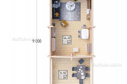  «ДСВ 4x6», 28.3 м². Вид спереди