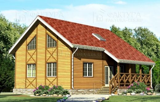 Проект дома из бруса «Карцево» 167 м²