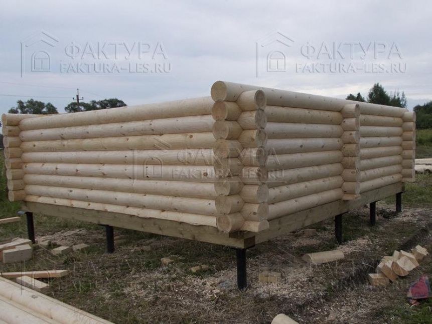 Сруб из бревна - проект Б-20 в Ярославской обл.