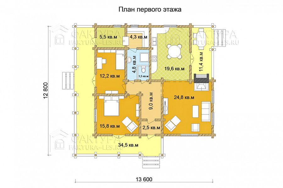 План 1 этажа