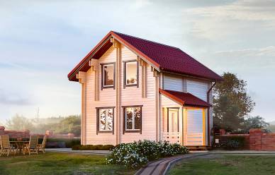 Проект дома из двойного бруса Подолец