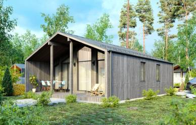 Проект каркасного дома Барн-08