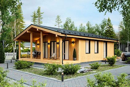 Проект каркасного дома &laquo;Сканди-06&raquo;, 81.4 м².