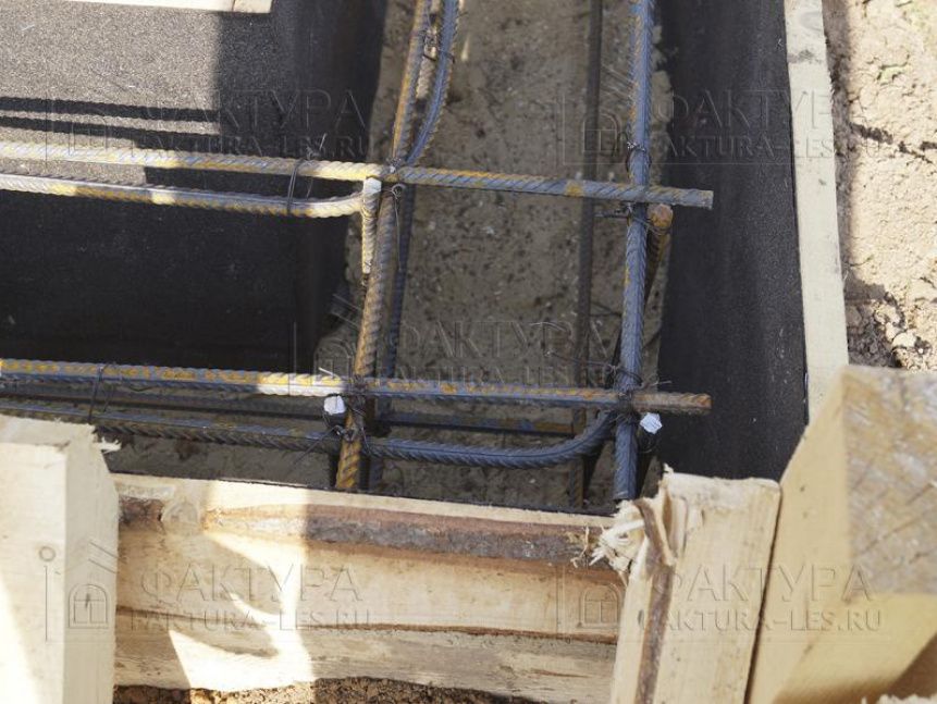 Устройство фундамента - баня по проекту Б-29 в Московской обл.