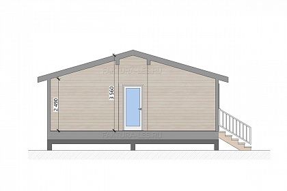 Проект каркасного дома &laquo;Сканди-08&raquo;, 111.3 м². Срез проекта