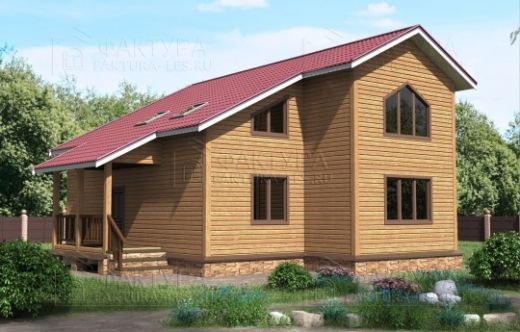Проект дома из бруса «Чистые боры» 188 м²