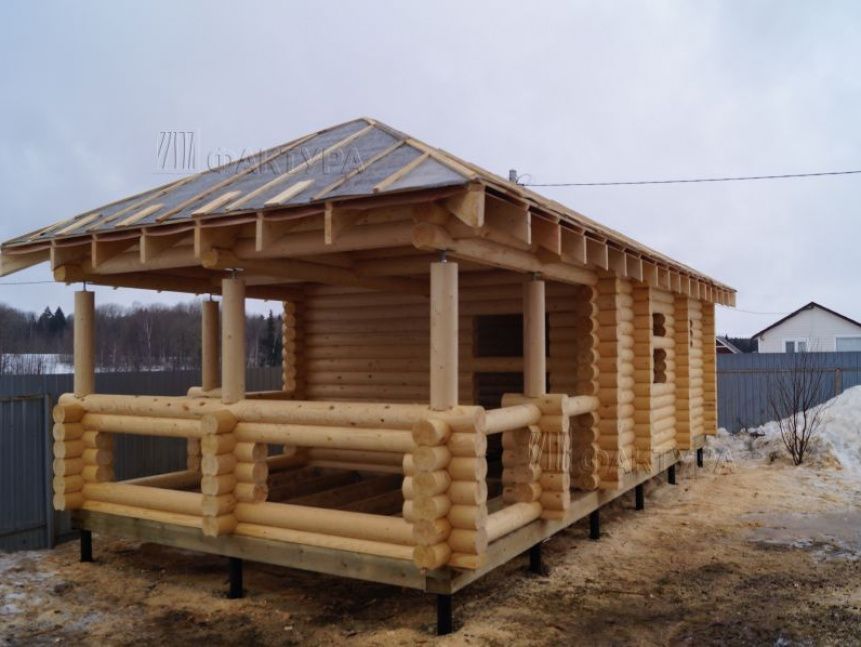 Проект бани из бревна Б-10 — №10