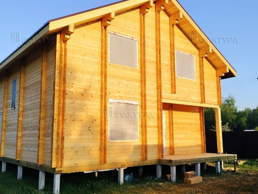 Индивидуальный проект из бруса — Московская обл., Коломенский р-н, д.Нецепино - №51