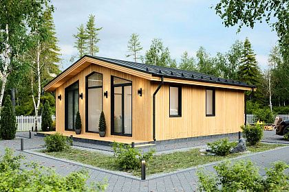 Проект каркасного дома &laquo;Сканди-05&raquo;, 57.8 м².