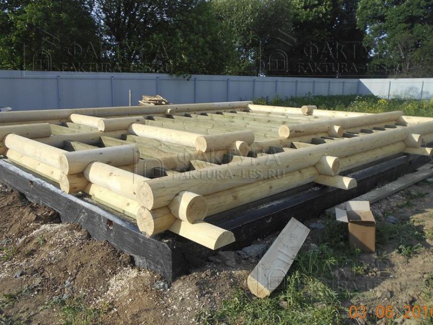 Сруб из бревна - проект Б-29 в Московской обл.