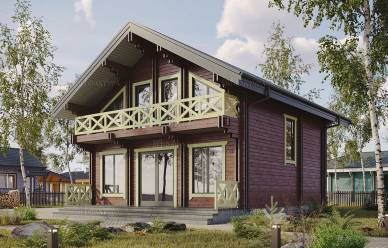Проект дома из двойного бруса Граф