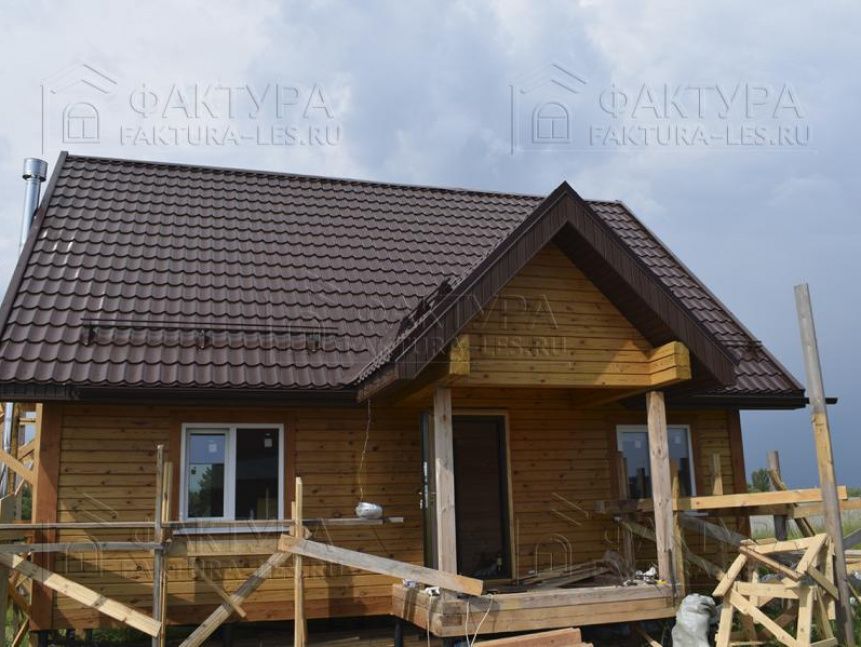 Кровля в деревянном доме - проект из бруса Емеля