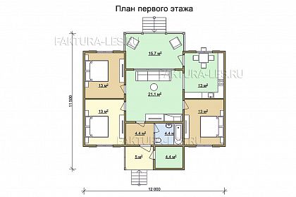 План 1 этажа