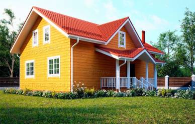 Проект дома из бруса Жужелино