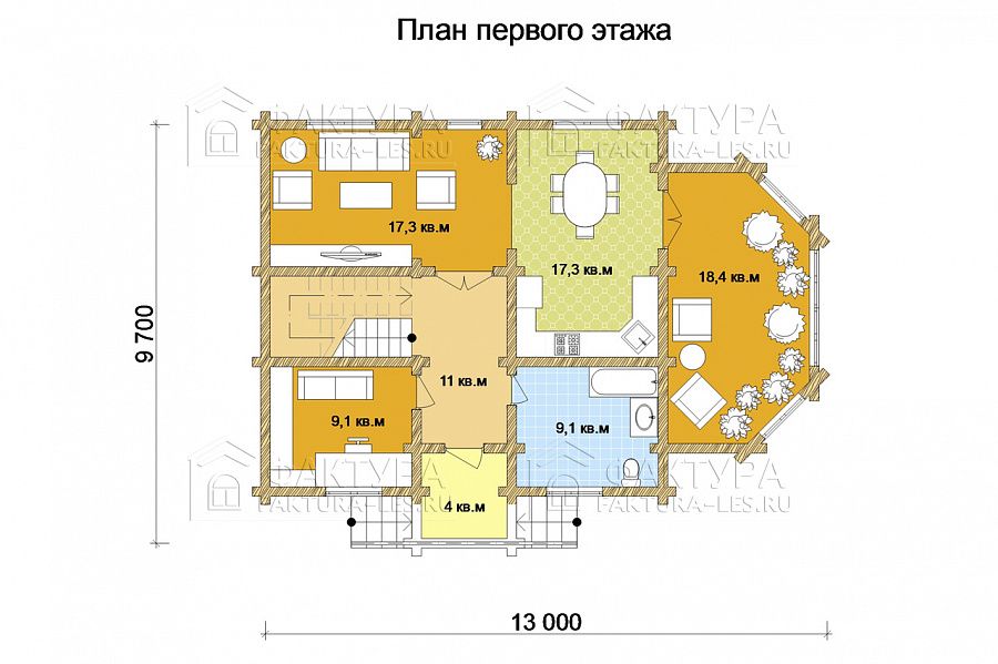 План 1 этажа