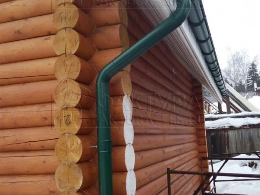 Сруб «в лапу» - проект из оцилиндрованного бревна в г. Лобня