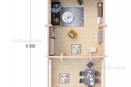  «ДСВ 4,5x5», 28.5 м². Вид спереди