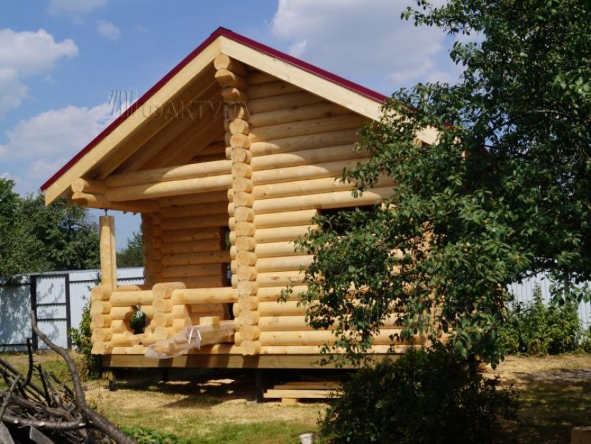 Проект бани из бревна Б-1 в Тульской обл. — №5