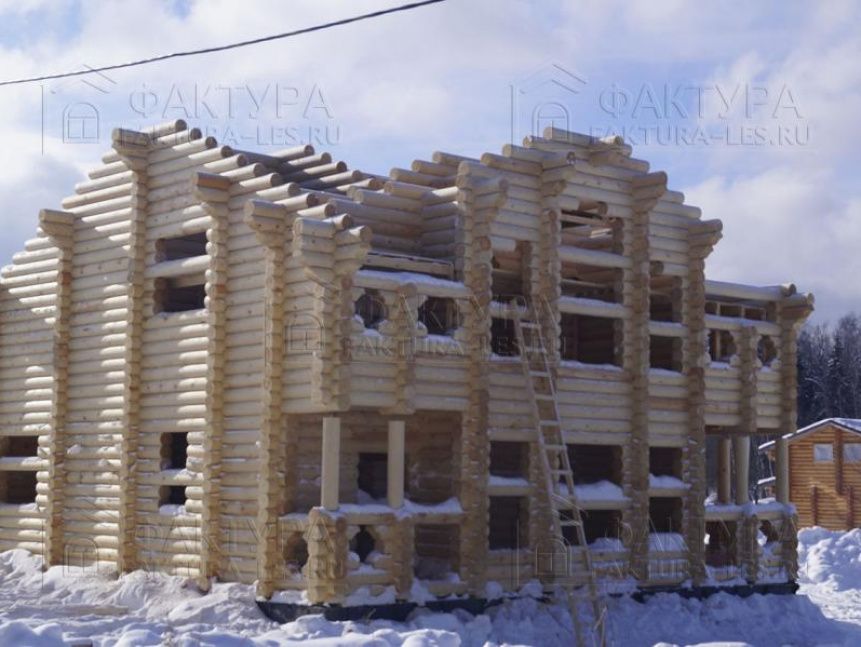 Коттедж из бревна Пушкино в Московской обл. - №11