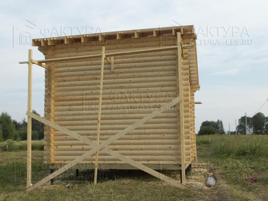 Стена из бревна - проект Б-20 в Ярославской обл.