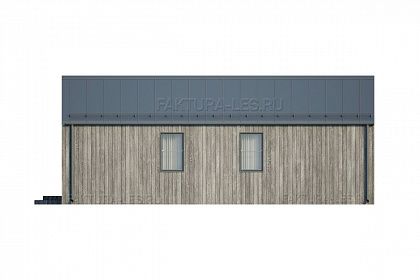 Проект каркасного дома &laquo;Барн-08&raquo;, 81 м². Вид справа