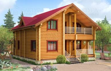 Проект дома из бревна Шолохово