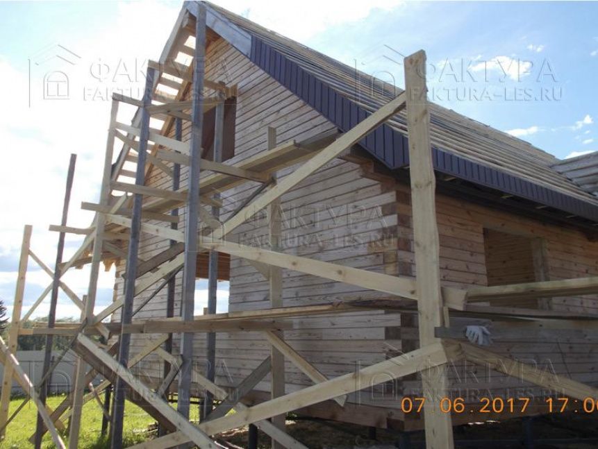 Дом из бруса по проекту Емеля до отделки - Московская обл.