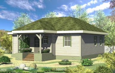 Проект дома из бруса Кустово