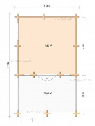  «ДСВ 5x5», 32.2 м². Планировка 1 этаж