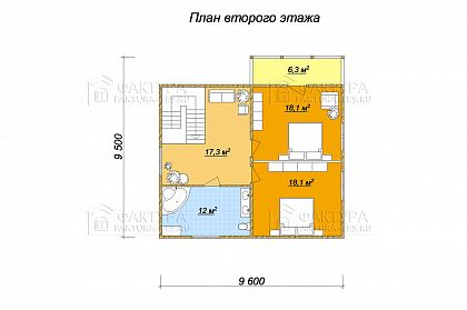 План 2 этажа