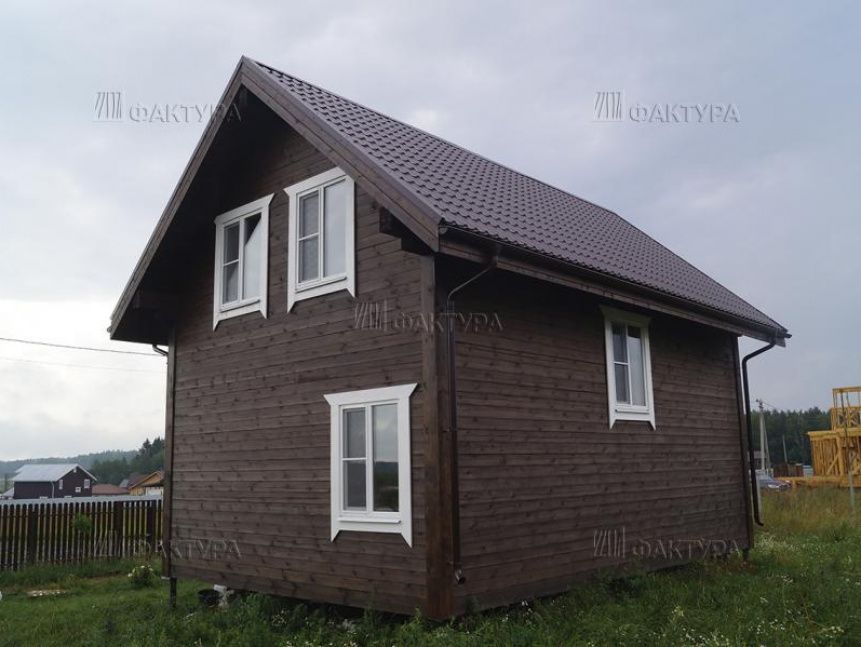 Окна в доме из бруса - стройка в Солнечногорском р-не