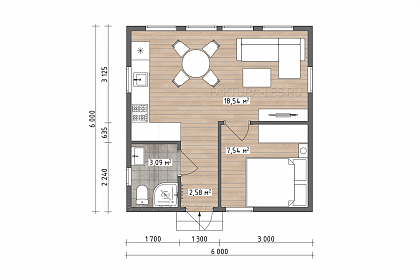 План 1 этажа