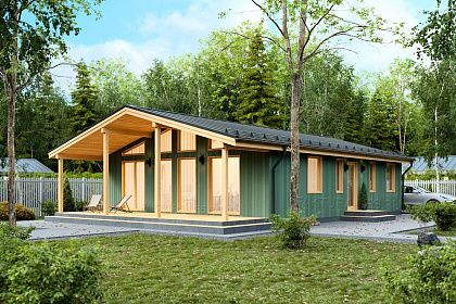 Проект каркасного дома &laquo;Сканди-12&raquo;, 125.8 м².