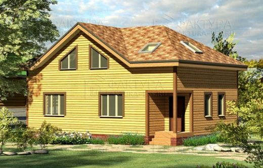 Проект дома из бруса «Шунга» 181 м²