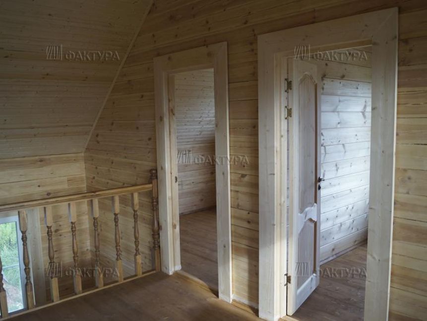 Фото стен после отделки - дом в Солнечногорском р-не