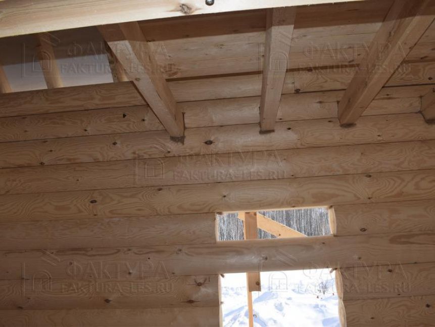 Стены дома из бревна - индивидуальный проект