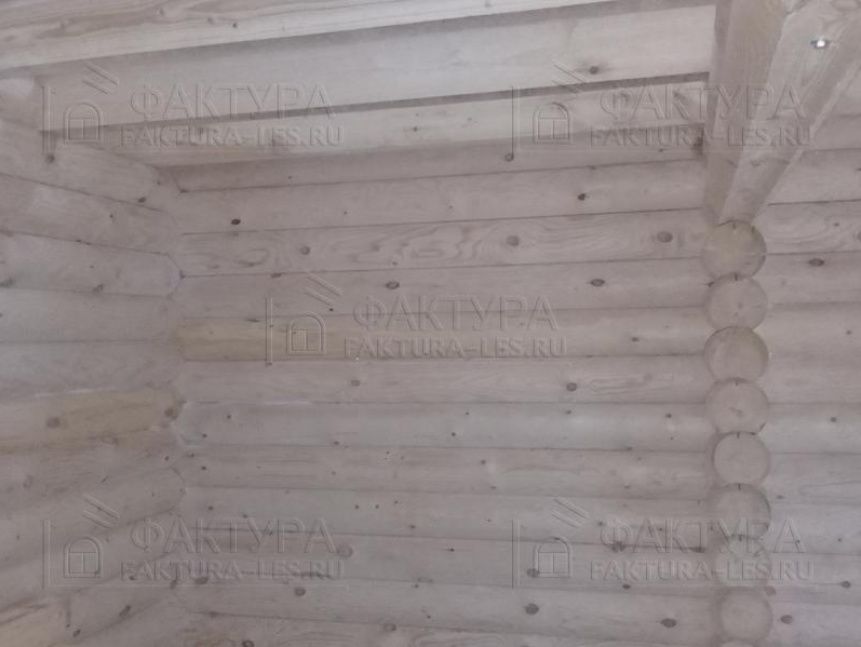 Сруб дома по проекту Б-20 изнутри