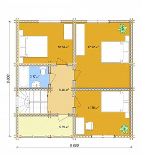 План 2 этажа