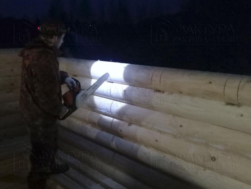 Обработка сруба - проект дома из бревна Б-20