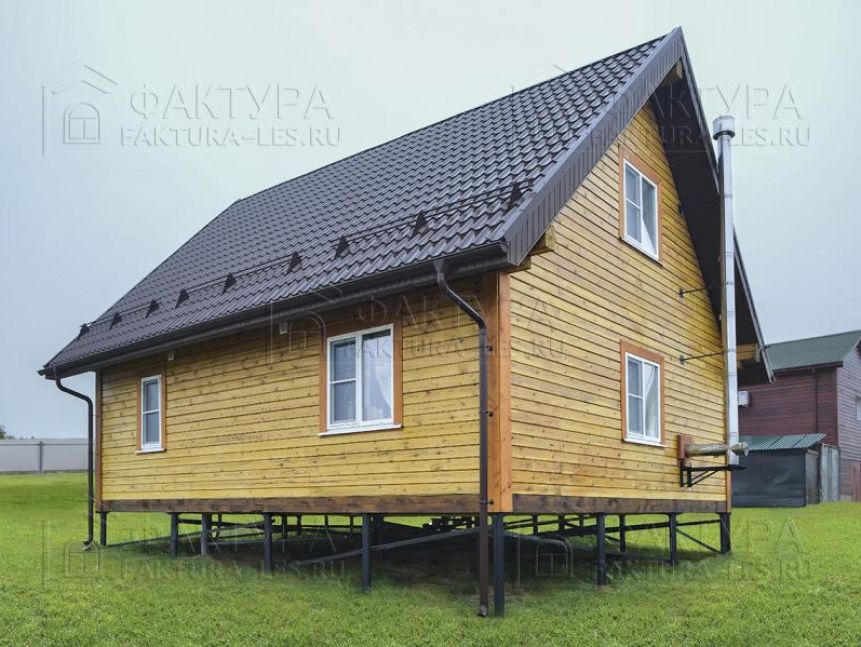 Дом из бруса Емеля - вид сзади